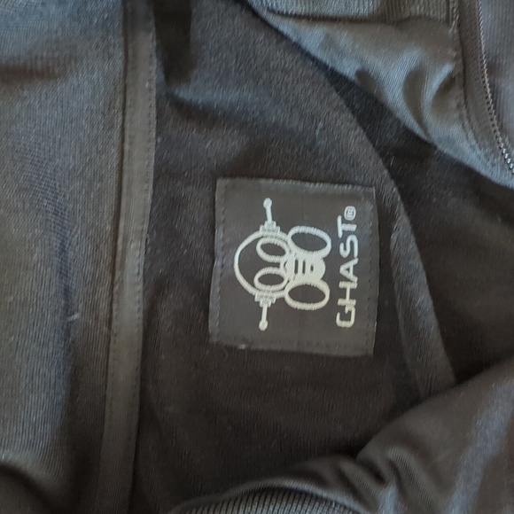 Ghast Black/Red/Gold Bomber Soccer Embroidered Jacket German Flag Details Sz L - Picture 2 of 8